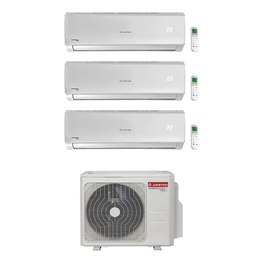 ARISTON CLIMATIZZATORE INVERTER TRIAL SPLIT ALYS 9000+9000+9000 WI FI OPTIONAL - GAS R32